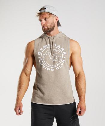 Sudadera Con Capucha Gymshark Legacy Drop Arm Hombre Gris | CO 3640FDN